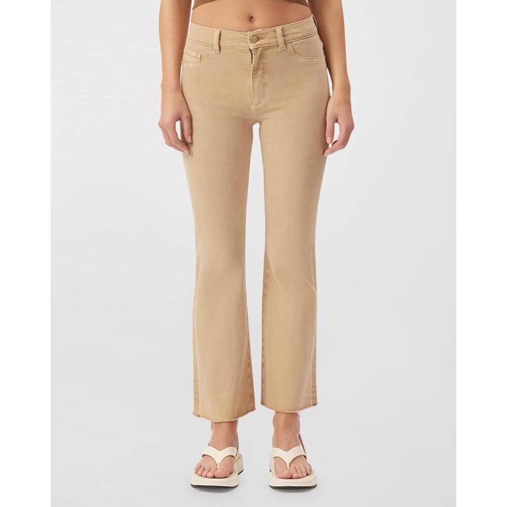Dl1961 'Bridget' Tan Cotton Boot High Rise Instasculpt Pant Size 27